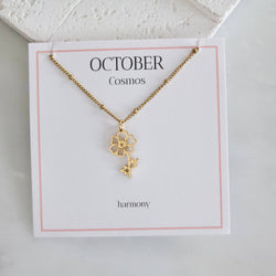 Birth Flower Necklaces - Waterproof: May - Hawthorn