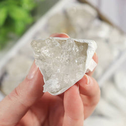 Clear Quartz Clusters in a Flat (Small)