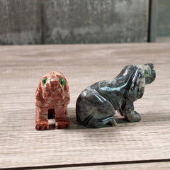 Soapstone Animals: Sitting Dog