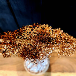USB LED Lamp Copper Wire Entwined Bonsai Tree on Selenite