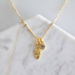 CZ Evil Eye Necklace