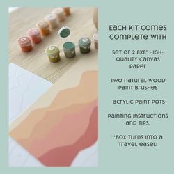Lion + Tiger Paint by Number Kit + Easel for Kids