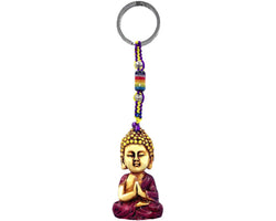 Tibet Baby Buddha Durepox Resin Figurine Keychain