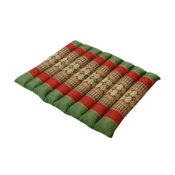 Zafuko Rollable Yoga & Meditation Cushion: Burgundy/Orange / Medium