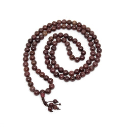 Purpleheart Wood Zen 108 Bead Mala Prayer Beads - 8mm