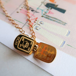 Call Me Maybe Flip Phone Necklace