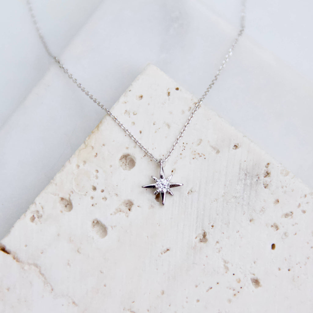 Mini Star Necklace: Silver