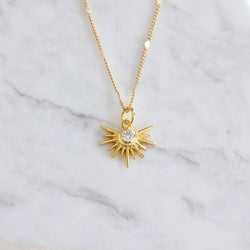 Starburst Necklace - Turquoise or CZ