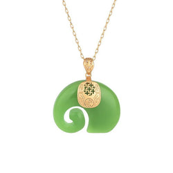 Jade Elephant Necklace