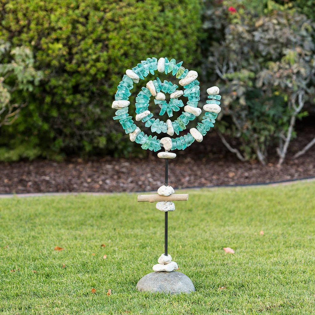 Glass Spiral Garden Stand: Large 40
