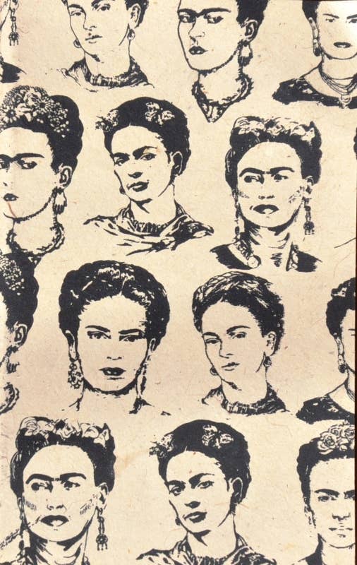5x8 Frida, black on cream