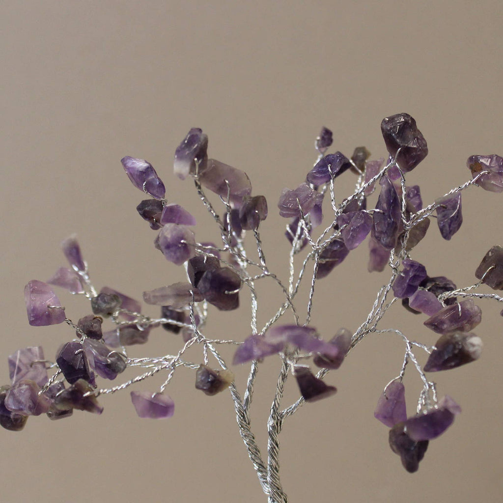 Amethyst Spiritual Stone - Gemstone Tree with Orgonite Base