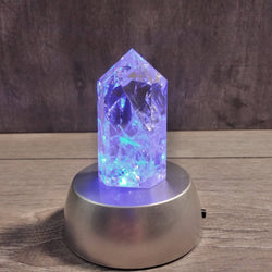 Light Stand 3 Color LED: Silver Color Changing