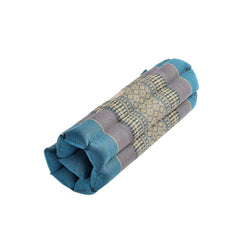 Zafuko Rollable Yoga & Meditation Cushion: Burgundy/Orange / Medium