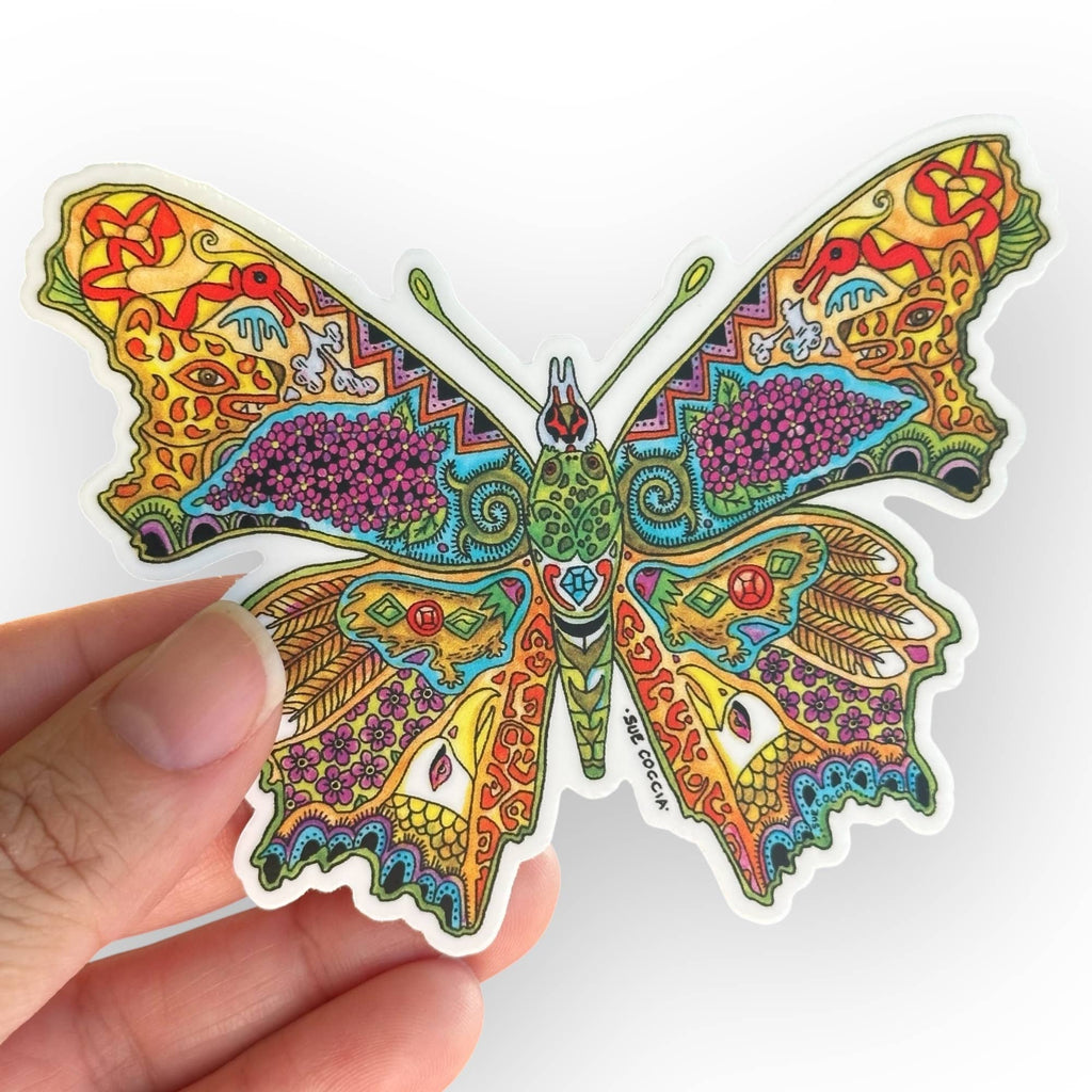 Comma Butterfly Sticker