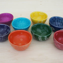 Two Pattern Bowl: Green