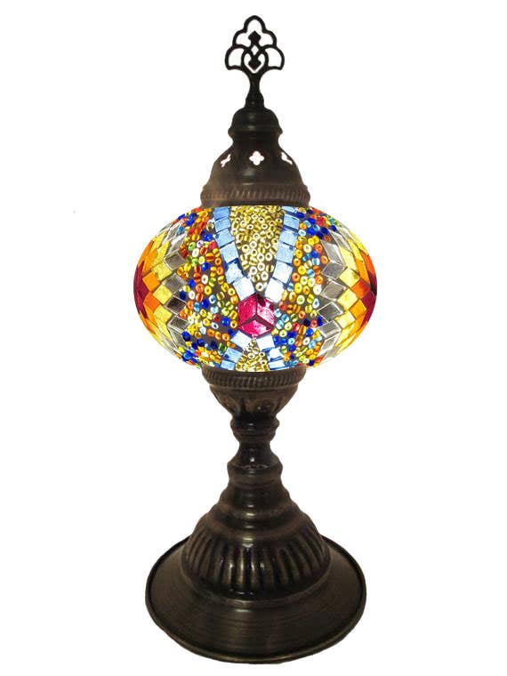 Mosaic Desk Lamp - Multi Colored Layered Star