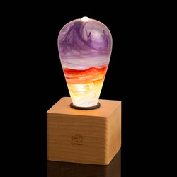 EP LIGHT Handmade Passion Led Light Bulb Novelty Gifts: Wooden Base Only