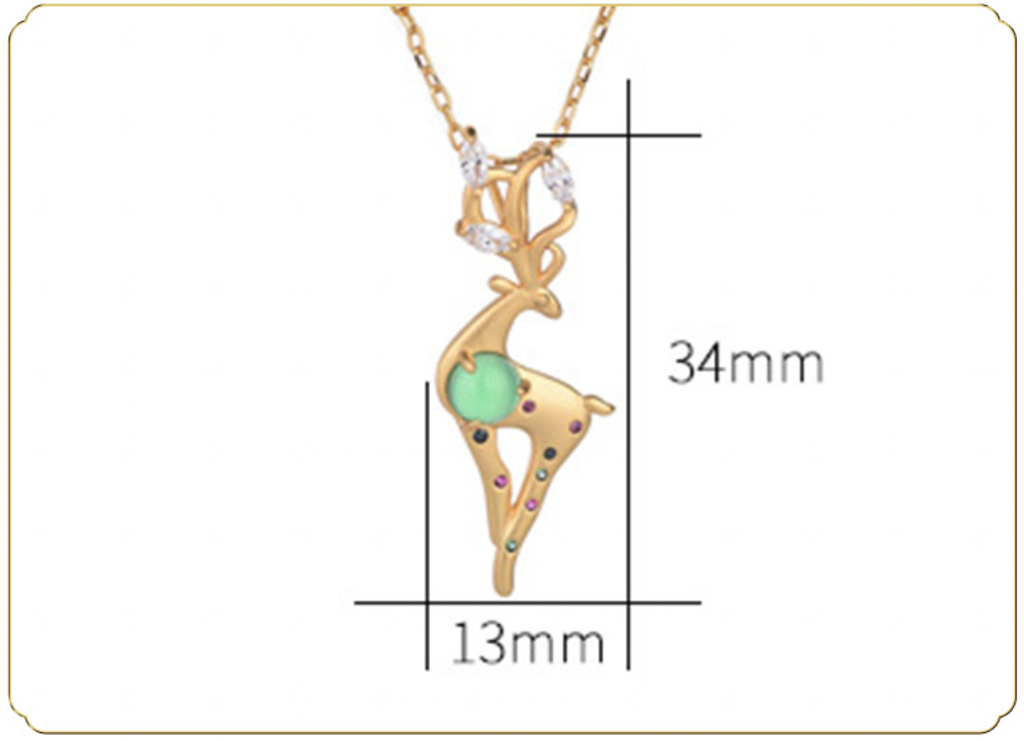 Golden Deer Necklace