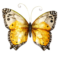 Butterfly Wall Decor Monarch, Capiz & Metal, Outdoor Safe