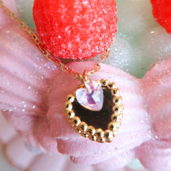 The Crumbs We Left Behind Heart Cake Necklace