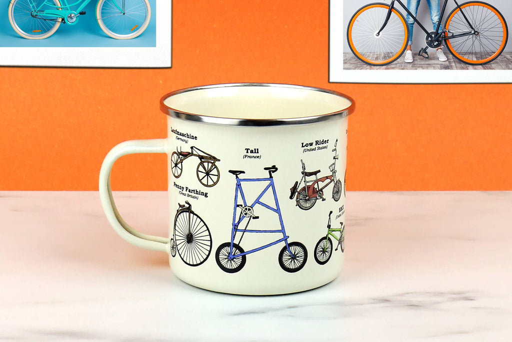 Bikes - Enamel Mug