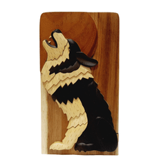 Howl at the Moon - Hand Carved Keepsake Gift Box