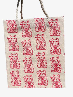 Lucky cat red Medium bag