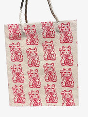 Lucky cat red Medium bag