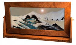 Alder Wood (Traditional) Moving Sand Art Pictures: Volcanic Clear / Small