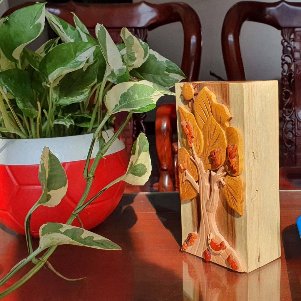 Tree of Life - Hand Carved Keepsake Gift Box
