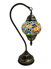 Hanging Mosaic Desk Lamp - Diamond Multi Colored Pattern