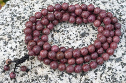 Purpleheart Wood 108 Bead Mala - Prayer Beads - 8mm