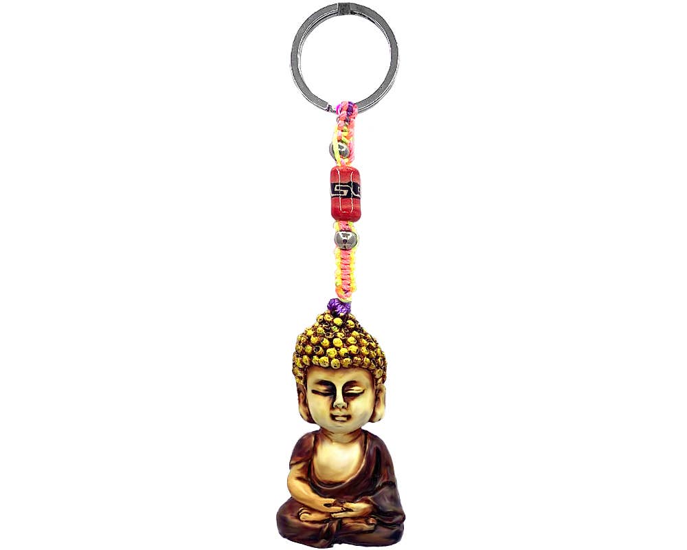Tibet Baby Buddha Durepox Resin Figurine Keychain