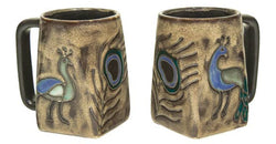 Mara Stoneware Peacock Square Mug