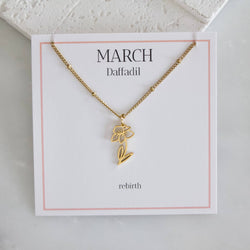 Birth Flower Necklaces - Waterproof: May - Hawthorn