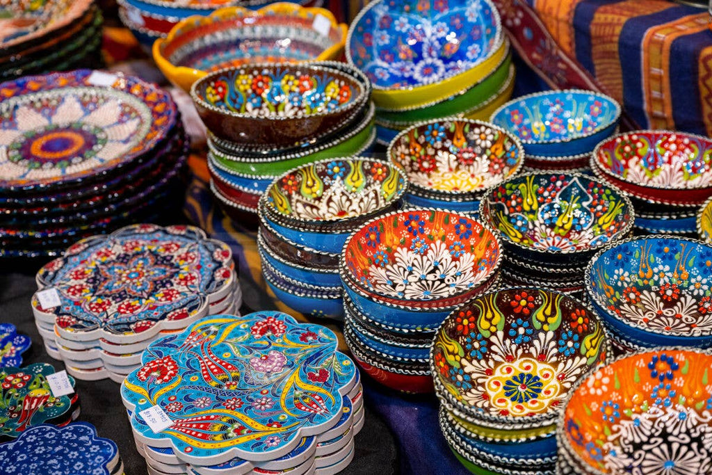 Round Embossed Ceramic Bowl - 10