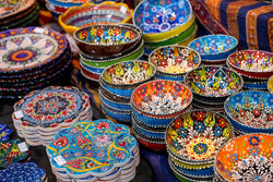 Round Embossed Ceramic Bowl - 10