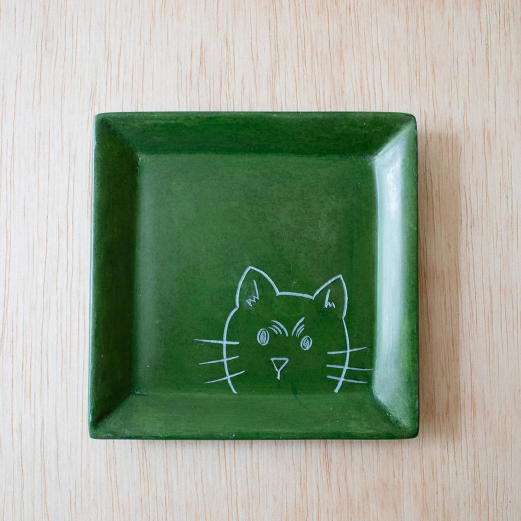 Square Animal Dish: T-Rex Square Dish