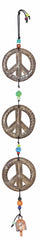 Triple Peace Symbol/Beads & Bell