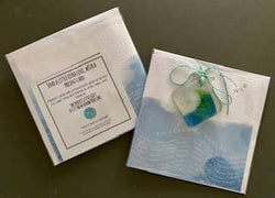 Ocean of Thanks - Greeting Card With Fused Glass Gift