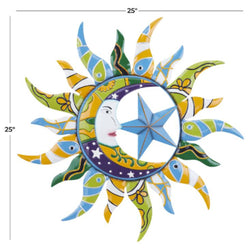 METAL SUN WALL DECOR 25