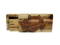 Tree Frog - Hand Carved Keepsake Gift Box