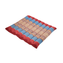 Zafuko Rollable Yoga & Meditation Cushion: Burgundy/Orange / Medium