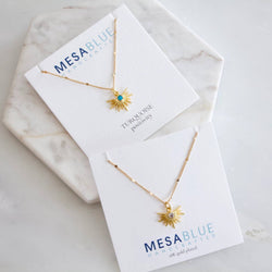 Starburst Necklace - Turquoise or CZ