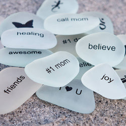 Miracle Pocket Stones - Engraved with Words & Symbols 1.5-2
