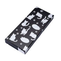 Black White Cat 2 Pair Wooden Chopsticks and Chopsticks Rests Gift Set (1/80)