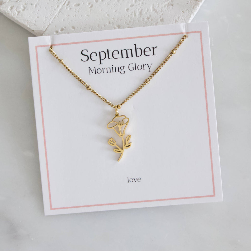 Birth Flower Necklaces - Waterproof: May - Hawthorn