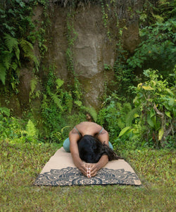 YDL Cork Yoga Mat - Best For Eco-Conscious Yogis: Mandala Black / 1.5mm