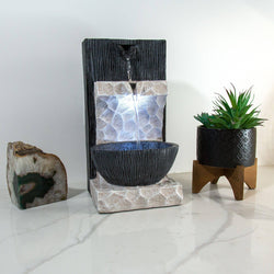 Alpine Corporation Modern Cascading Tabletop Fountain